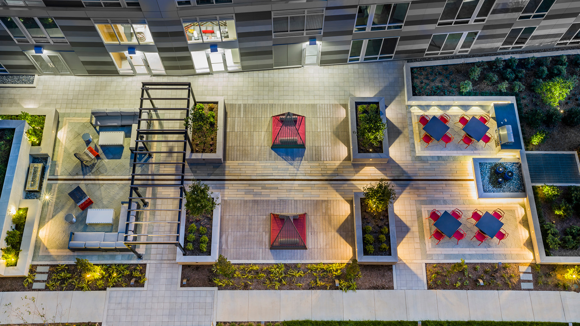 community patio area