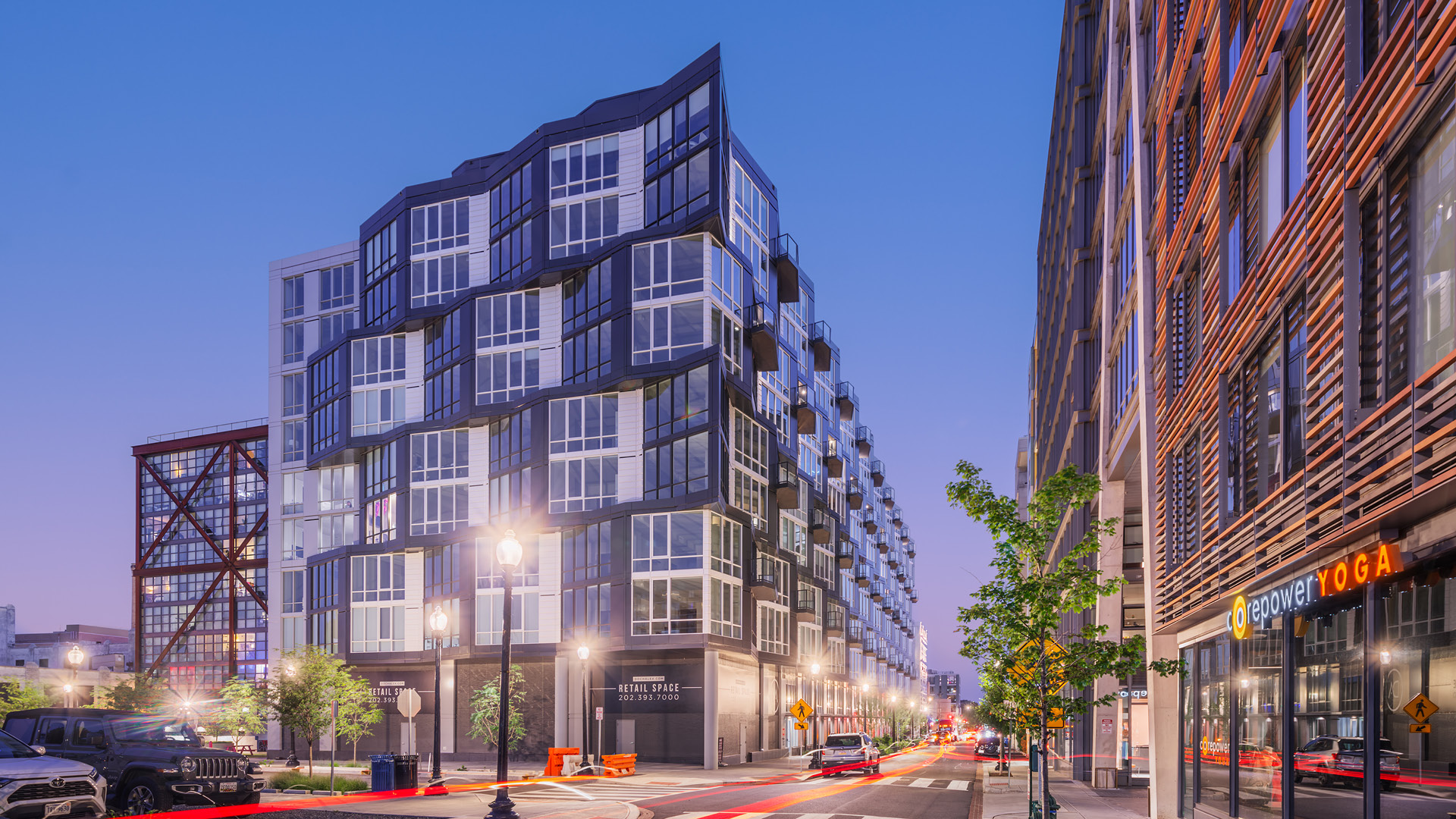 exterior of residential building