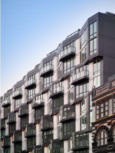 exterior of apartment building